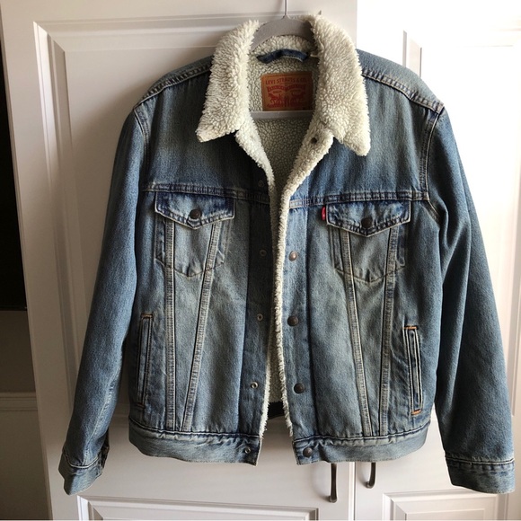 Levi's Other - Levi's Authentic Sherpa Lined Jean Jacket Medium Denim Unisex Men’s Women’s